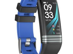 Bratara Fitness iUni G26, Display OLED 0.96 inch, Bluetooth, Pedometru, Notificari, Albastru